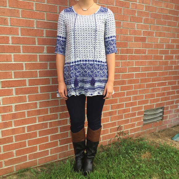 NWT blue tunic