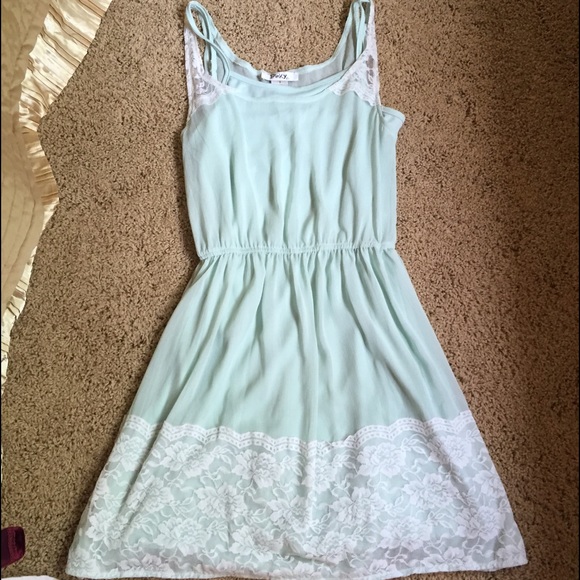Mint Green Lace Dress