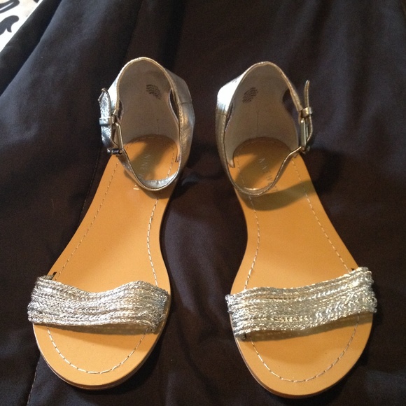 Silver sandals