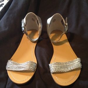 Silver sandals