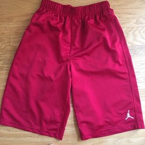 Red Jordan shorts