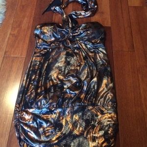 Shiny metallic dress