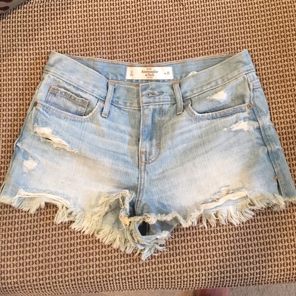 Abercrombie Light Wash Shorts