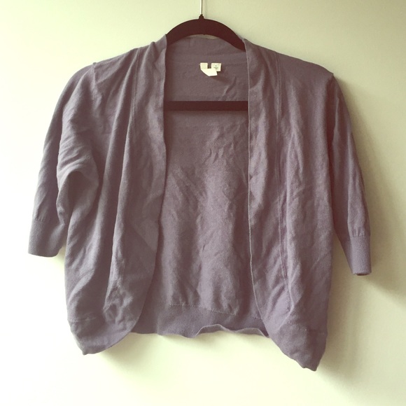 Purple Bolero Cardigan
