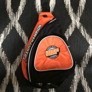 WSF grand champion shoulder strap workout bag