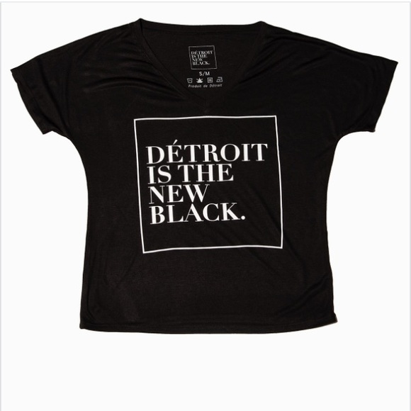 ⚡️Detroit Is The New Black VNeck Woodward Shirt XL
