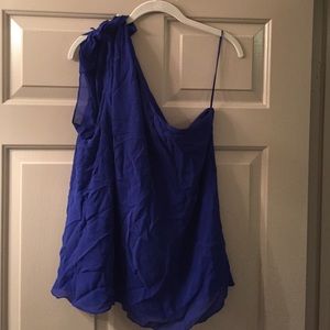 Royal blue off the shoulder top