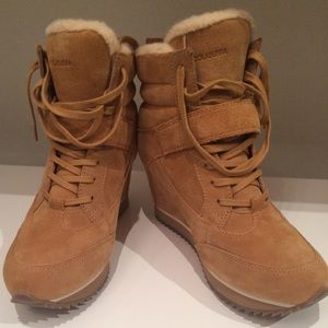 Suede Koolaburra wedge boots