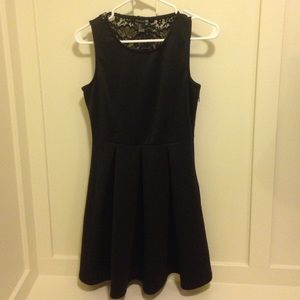 Forever 21 fit and flare black dress