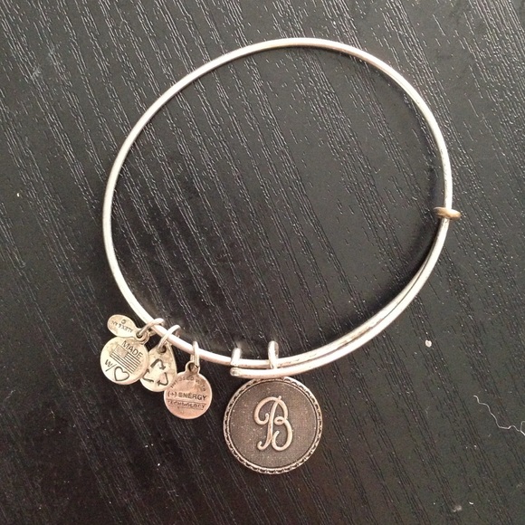Alex and Ani Initial B Charm Bangle