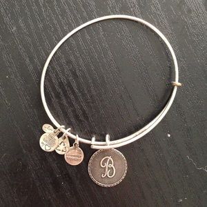 Alex and Ani Initial B Charm Bangle