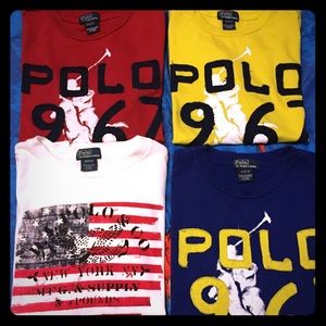 4 polo shirts