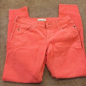 Old navy coral skinny corduroy