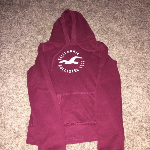 Maroon Hollister Hoodie - Picture 2 of 2