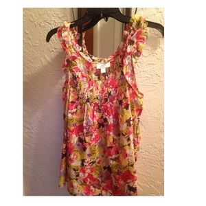 LOFT floral print blouse