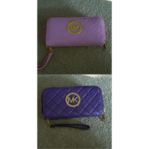 Wallet bundle pink purple and black