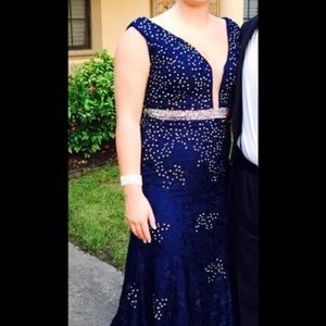 Navy Blue Prom Dress