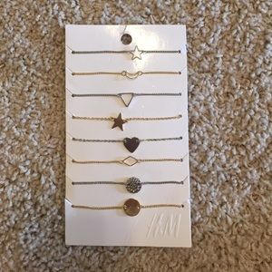 H&M bracelets set of 8