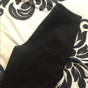 Black high waisted jeans
