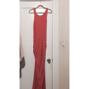 Coral maxi dress, small
