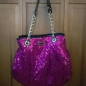 Betsey Johnson Pink Sequin Bag