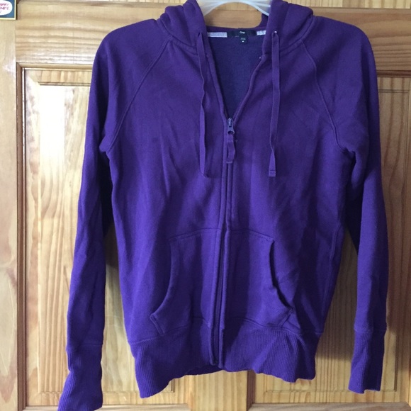 Purple Gap zip-up sweatshirt