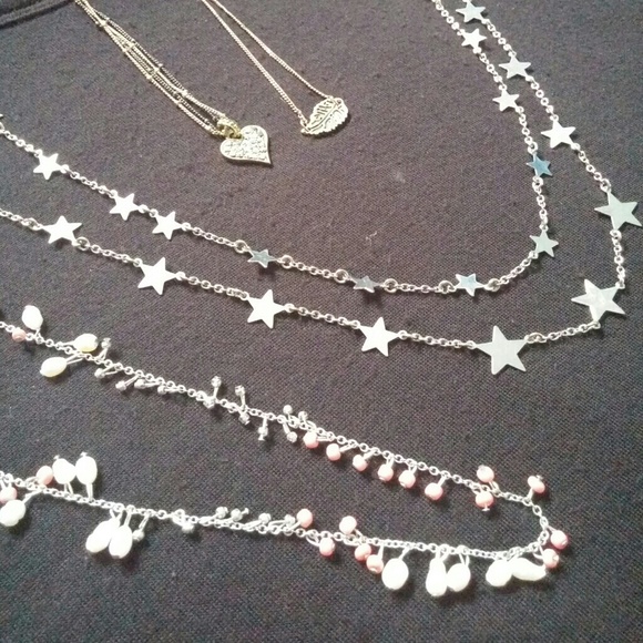 4 necklaces