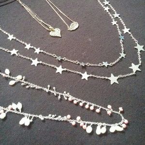 4 necklaces