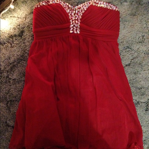 jcpenney Dresses Stunning Red Dress Size 7 Poshmark