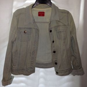 Light distressed jean jacket