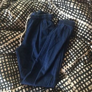 american apparel denim joggers