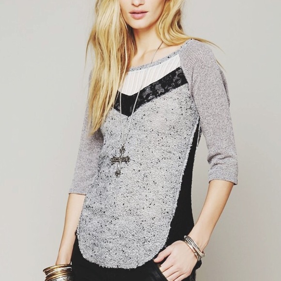 Free People Tops - Free People Hacci Mix Up Top