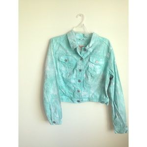 Tie dye jeanjacket