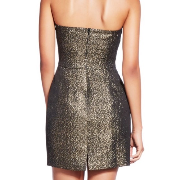 Gold Strapless Dress for Evening/New Years Party - Picture 2 of 4