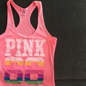 VS PINK Neon Pink Tank