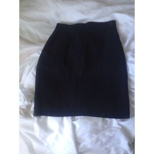 Suede mini skirt