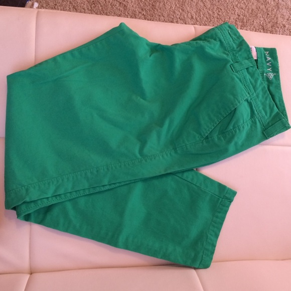 Old navy- green straight cut pants