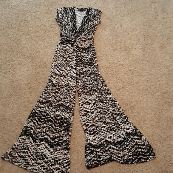 Black and white jumpsuit