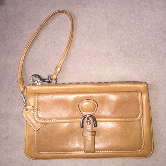 Coach Leather Wristlet