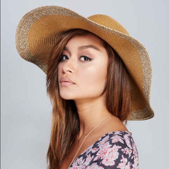 NWT two toned brown sun hat - Picture 2 of 4