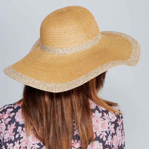 NWT two toned brown sun hat - Picture 3 of 4