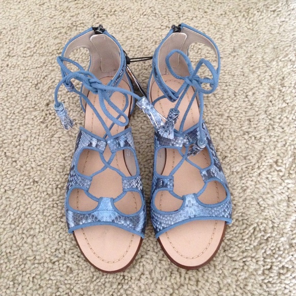 Zara Snake Printed Leather Roman Gladiator Sandals - Picture 2 of 4