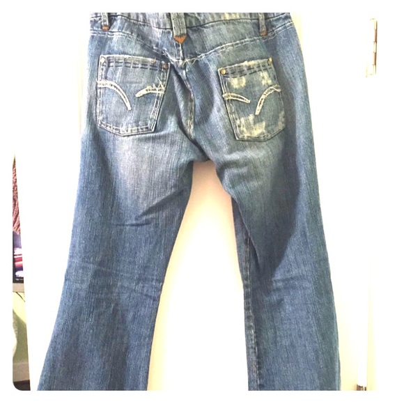 Distressed Wide Flare Joe's Jeans