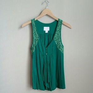 Anthropolgie Green Casual Top