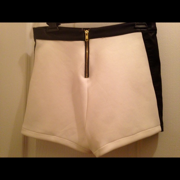 SOLD!!! Forever 21 leather trim and Cream disco - Picture 2 of 4