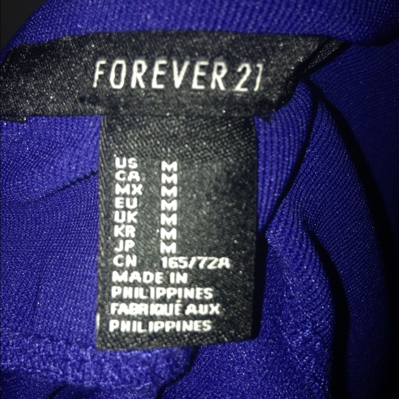 SOLD!!!!!! Forever 21 Blue Disco Shorts M - Picture 3 of 4