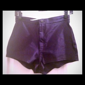 American Apparel Purple Disco Shorts