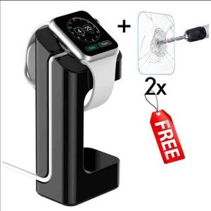 Apple watch stand+ 2x tempered w/minor scratches