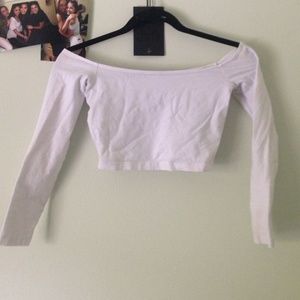 American apparel off the shoulder shirt