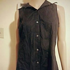 Lands' End Black Sleeveless Top (10)